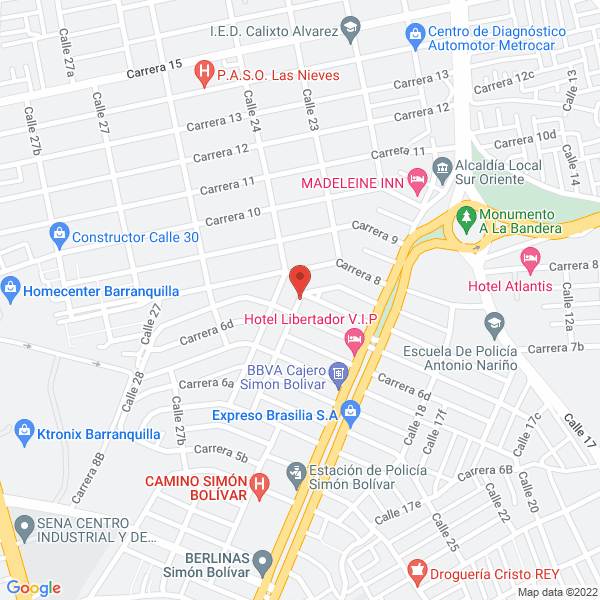 Map of Luis Eduardo Salas