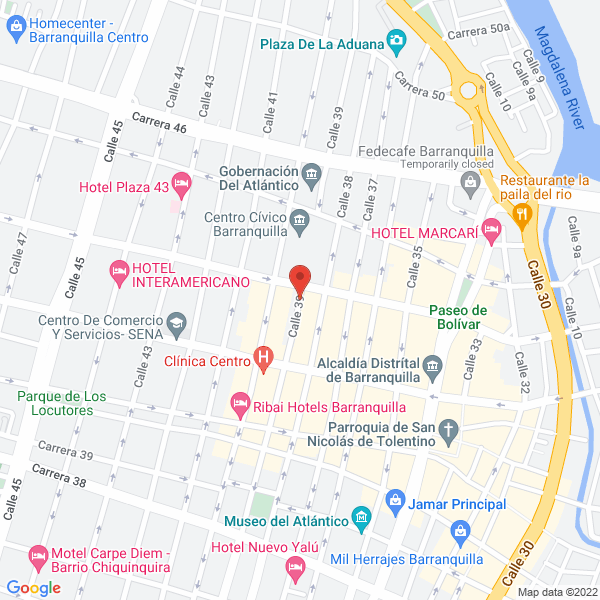 Map of Luis Zapata Donado