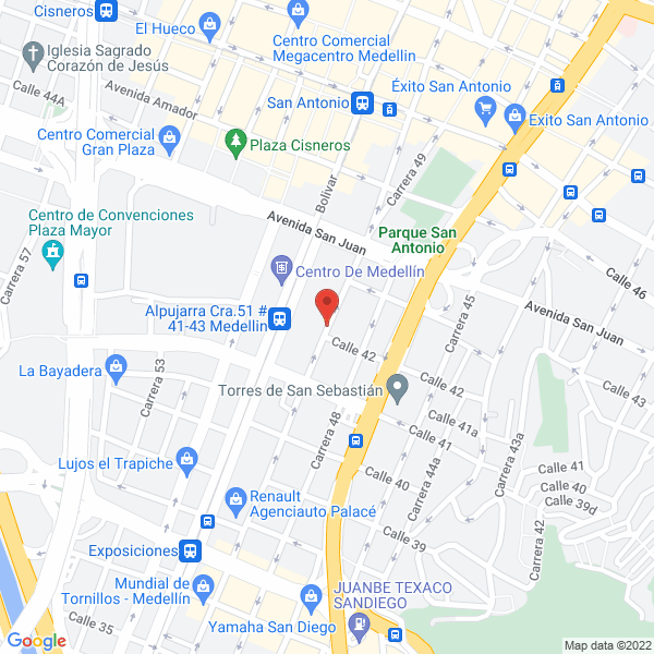 Mapa de Lujos Y Avisos Agudelo