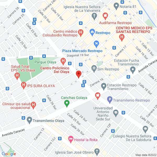 Mapa de Luvicafé S.A.S.