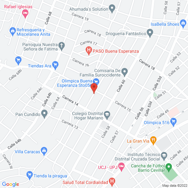 Map of Orozco Villa Leonardo Abad