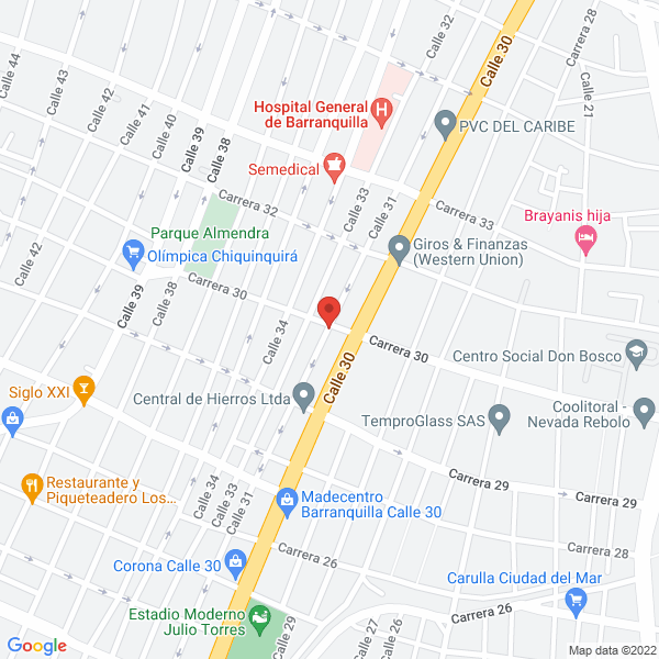 Map of Centro De Servicio Técnico Especializado Lg Bucaramanga