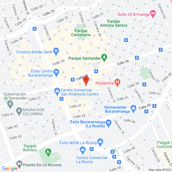 Map of Librería Cristiana Leal