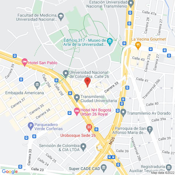 Mapa de Mantram Caffe S.A.S.