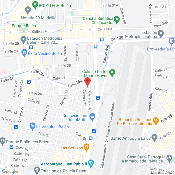 Mapa de Marcos Y Puertas El Porvenir