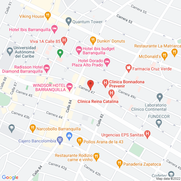 Map of Laboratorio Clinico Anamed