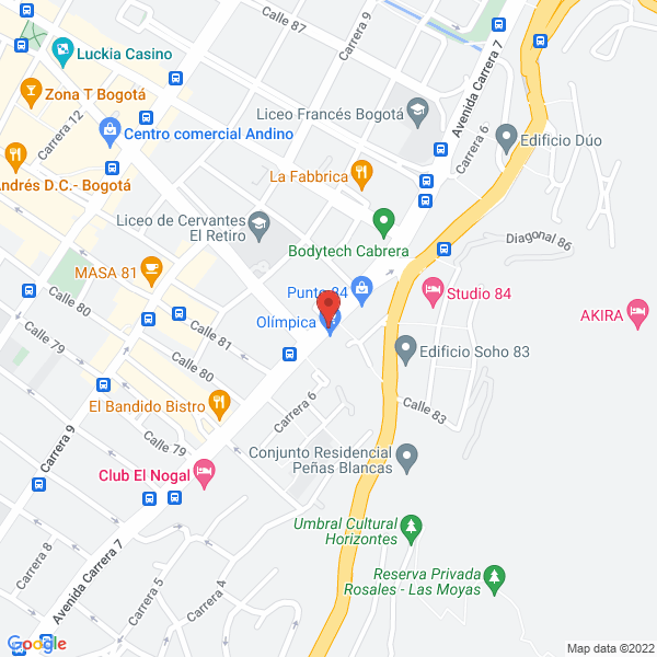 Mapa de Inversiones Morales Y Neva Ltda