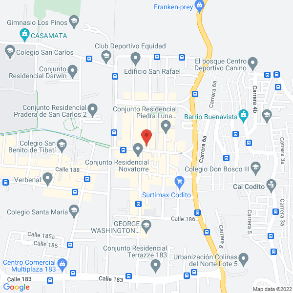 Mapa de Jardin Infantil Leon De Greiff