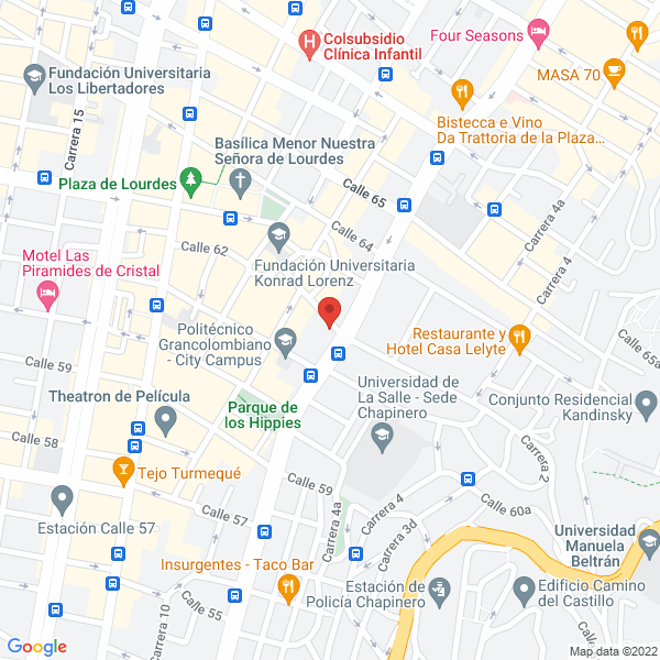 Mapa de Inversiones Y Construcciones Gaviria Vallejo Inverco S.A.S.