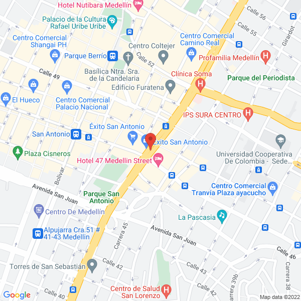 Mapa de La Colmena Sabaneta