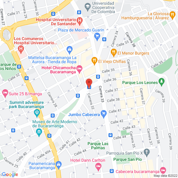 Map of Lh Líneas Hospitalarias