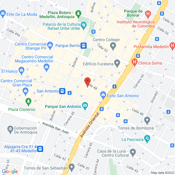 Mapa de Librería Antaño