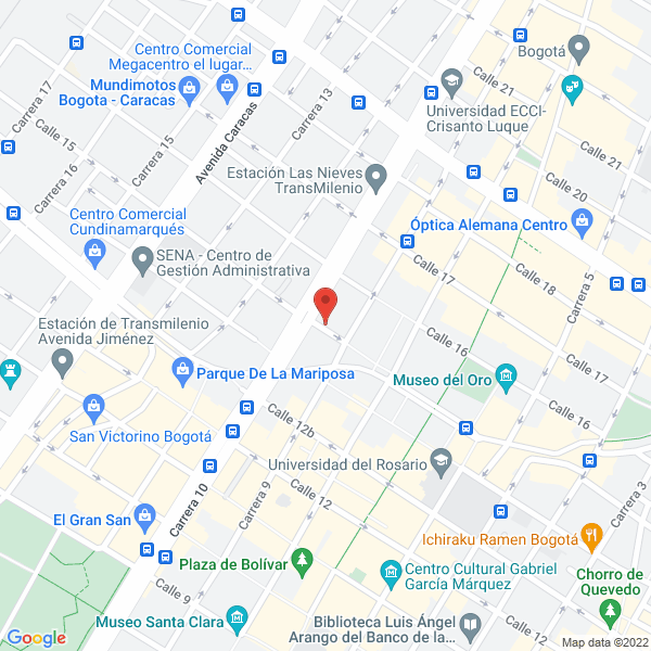 Mapa de Librería Gran Colombia
