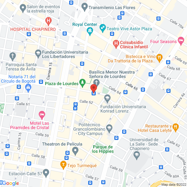 Mapa de Librería Juan Pablo II