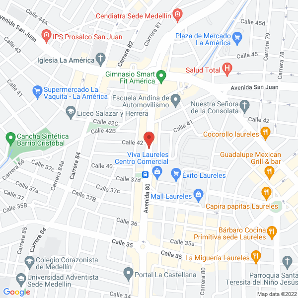 Mapa de La Super Jungla Comidas Rápidas