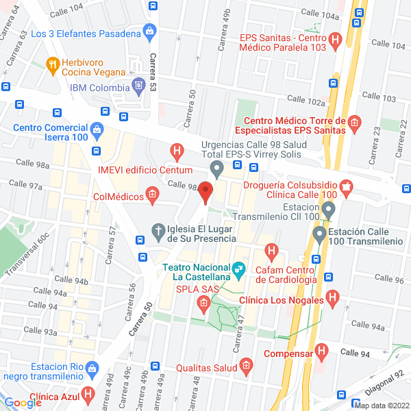 Mapa de Latina De Viajes Ltda