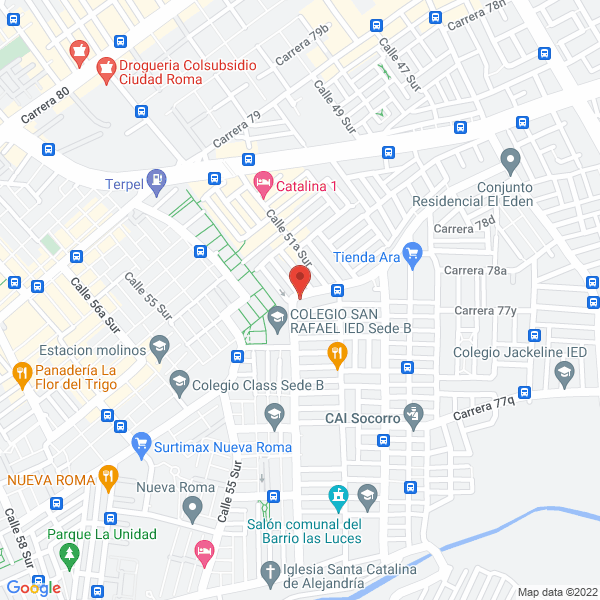 Mapa de Liceo Infantil Y Guardería Los Taticos