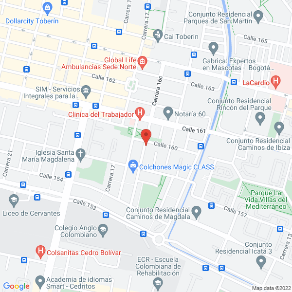 Mapa de Mc Proyectos Ltda.