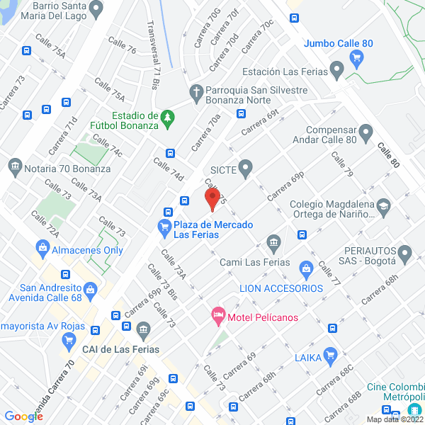 Mapa de Mecafood S.A.S.
