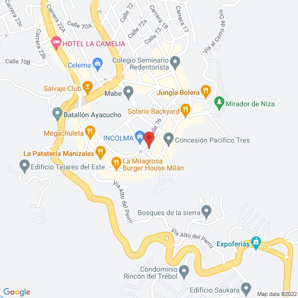 Map of Medihospitalarios S.A.S.