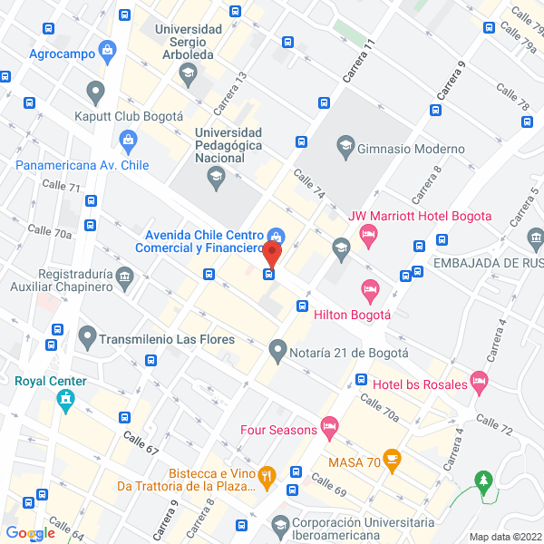 Mapa de Consultorio Jurídico Dr Fernando Medina