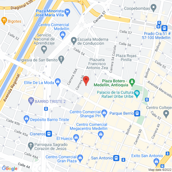 Mapa de Mega Luces Ltda