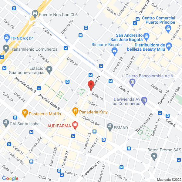 Mapa de Megacartón Ltda.