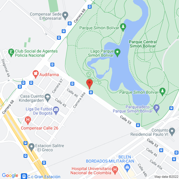 Mapa de Induacrílicos Bogotá Ltda.
