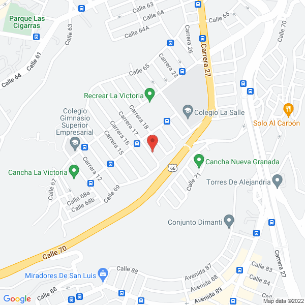 Map of Mensajeria Mg