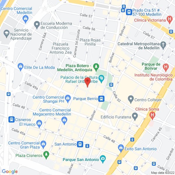 Mapa de Mercados Populares De Itagui
