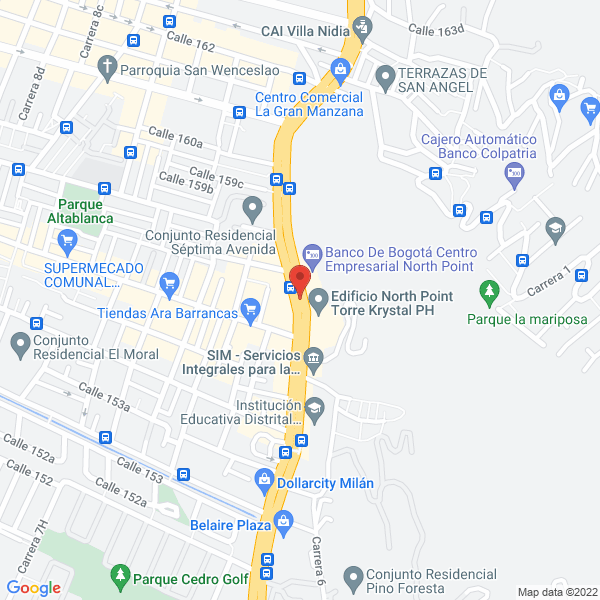 Mapa de Minera Colombiana S.A.S.