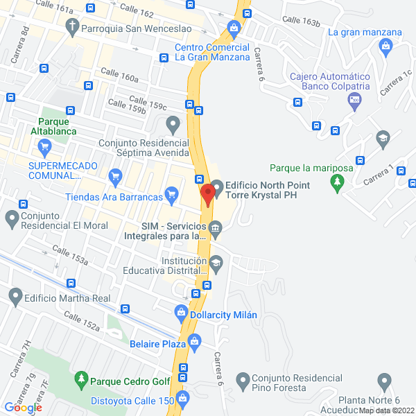 Mapa de The Embassy To All Travel Sas