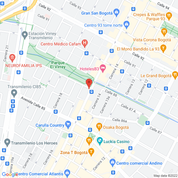 Mapa de Lizarazu Sosa Y Peña Abogados