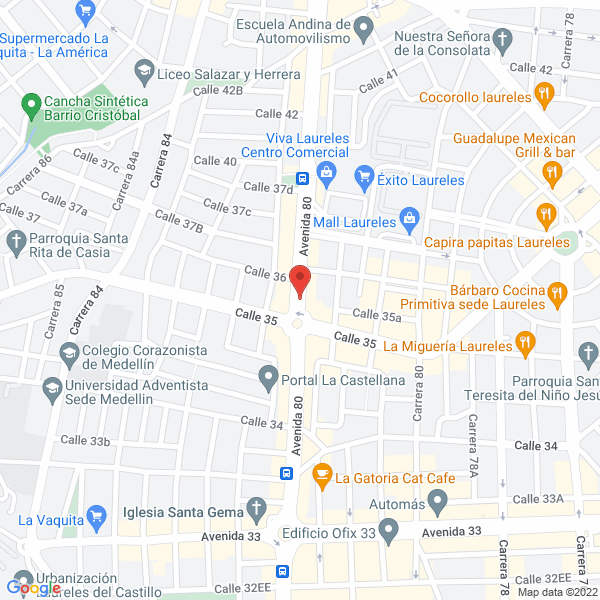 Mapa de Llaves Av 80