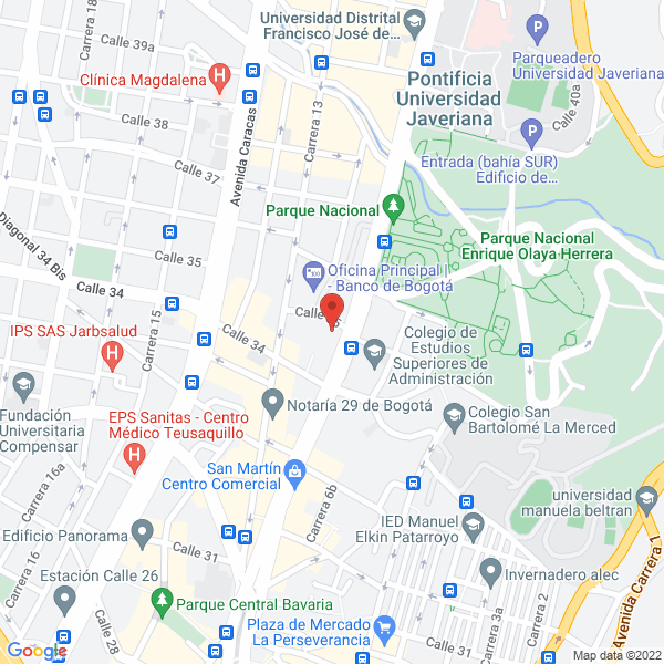 Mapa de Login De Colombia S.A