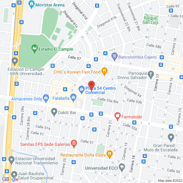 Mapa de Logistica Empresarial Vip S.A.S.