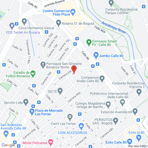 Mapa de Moto Remolques Ltda
