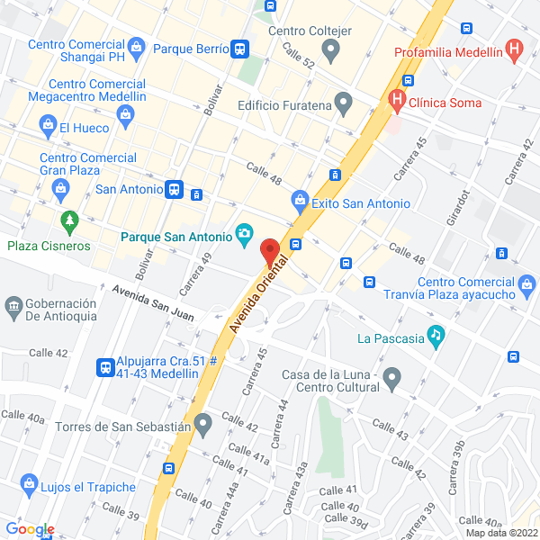 Mapa de Motocarr De Antioquia