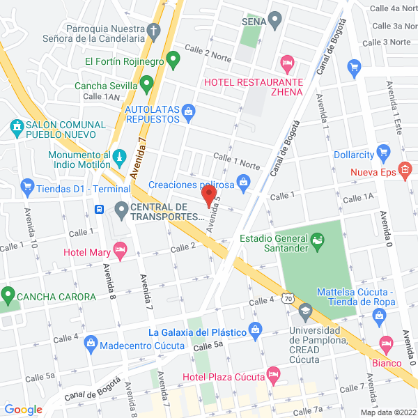 Map of Motor Autos Cúcuta