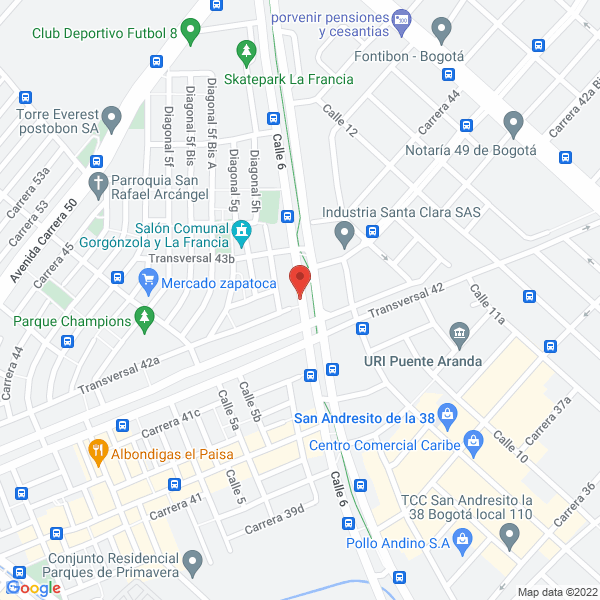 Mapa de Mantenimiento Industrial Operativo Ltda.
