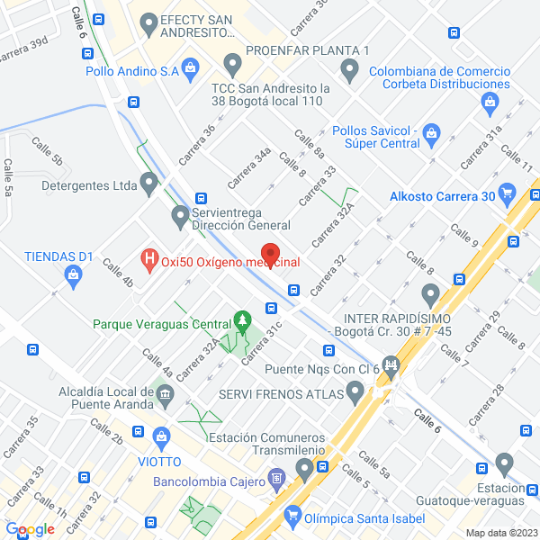 Mapa de Manufacturas Deportivas Ltda.