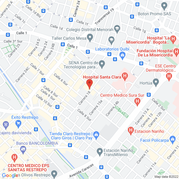 Mapa de Manufacturas Falcon E.U.