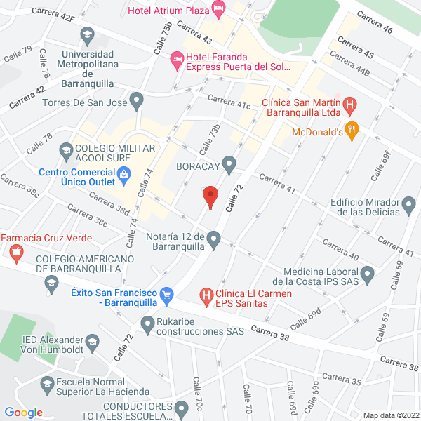 Map of Mapreinco Ltda.