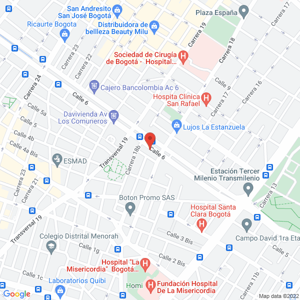 Mapa de Parador Madrileña