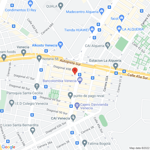 Mapa de Manufacturas Rodel'S Ltda