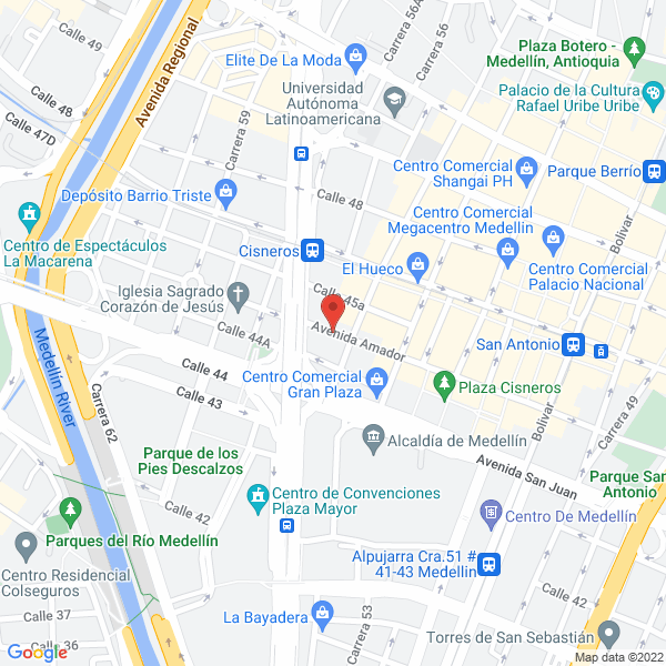 Mapa de Maderas Y Molduras Los Franco