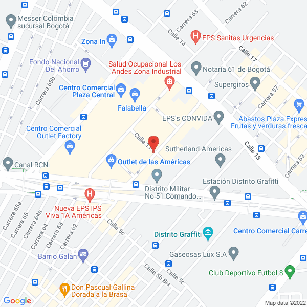 Mapa de Praxedis De Artunduaga S.A.
