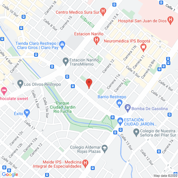 Mapa de Preescolar El Jardín Del Arco Iiris