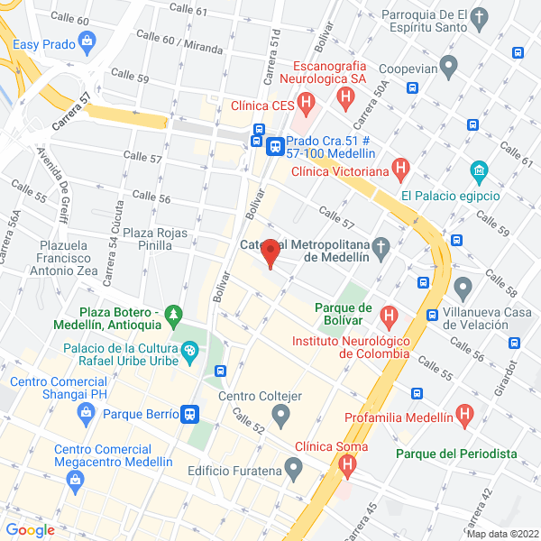 Mapa de Primera Iglesia Presbiteriana De Medellin