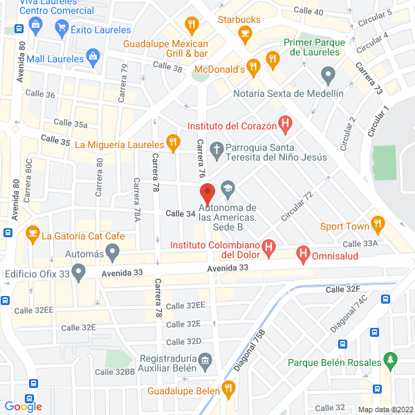 Mapa de Park Café